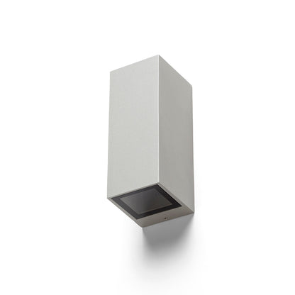 Venkovní nástěnné svítidlo DESMOND II, stříbrnošedé, patice GU10, 2× 35 W, IP44