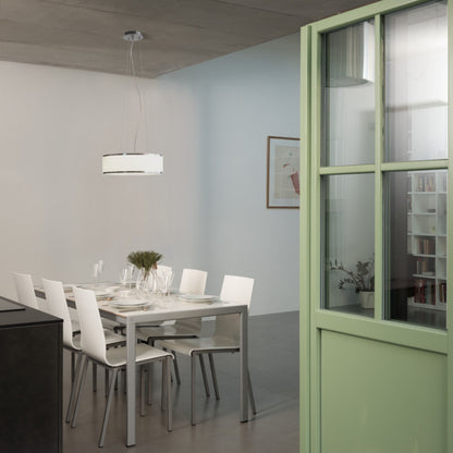 Závěsné LED svítidlo CASSABLANCA LED 40, chrom/sklo, 35 W, teplá bílá 3000 K