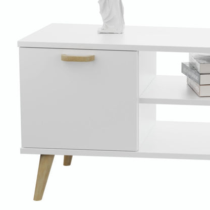 TV stolek FOCUS 155 cm – bílá, skandinávský styl