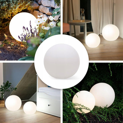 Bílé solární zápichové svítidlo E27 230 V, 25 cm, IP65