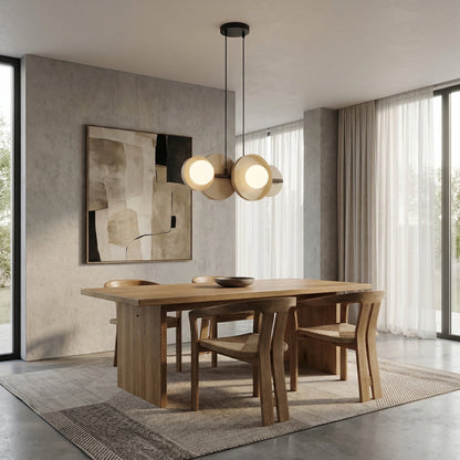 Závěsné svítidlo MODEL 4 – černé / moka, bílé sklo