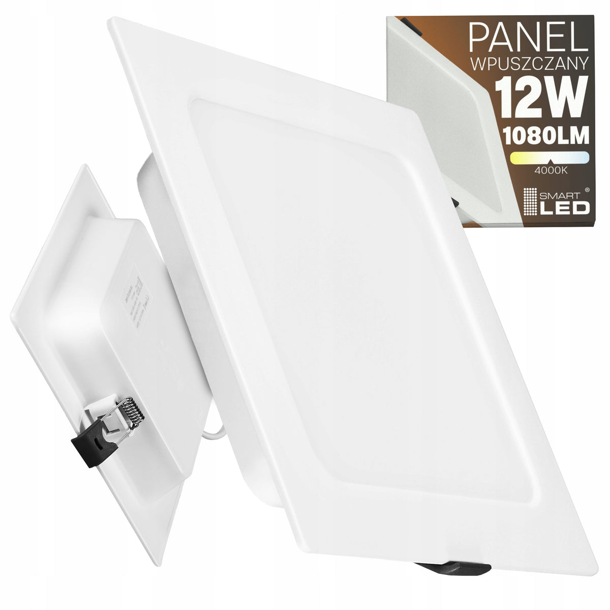 Zápustný LED panel 12 W