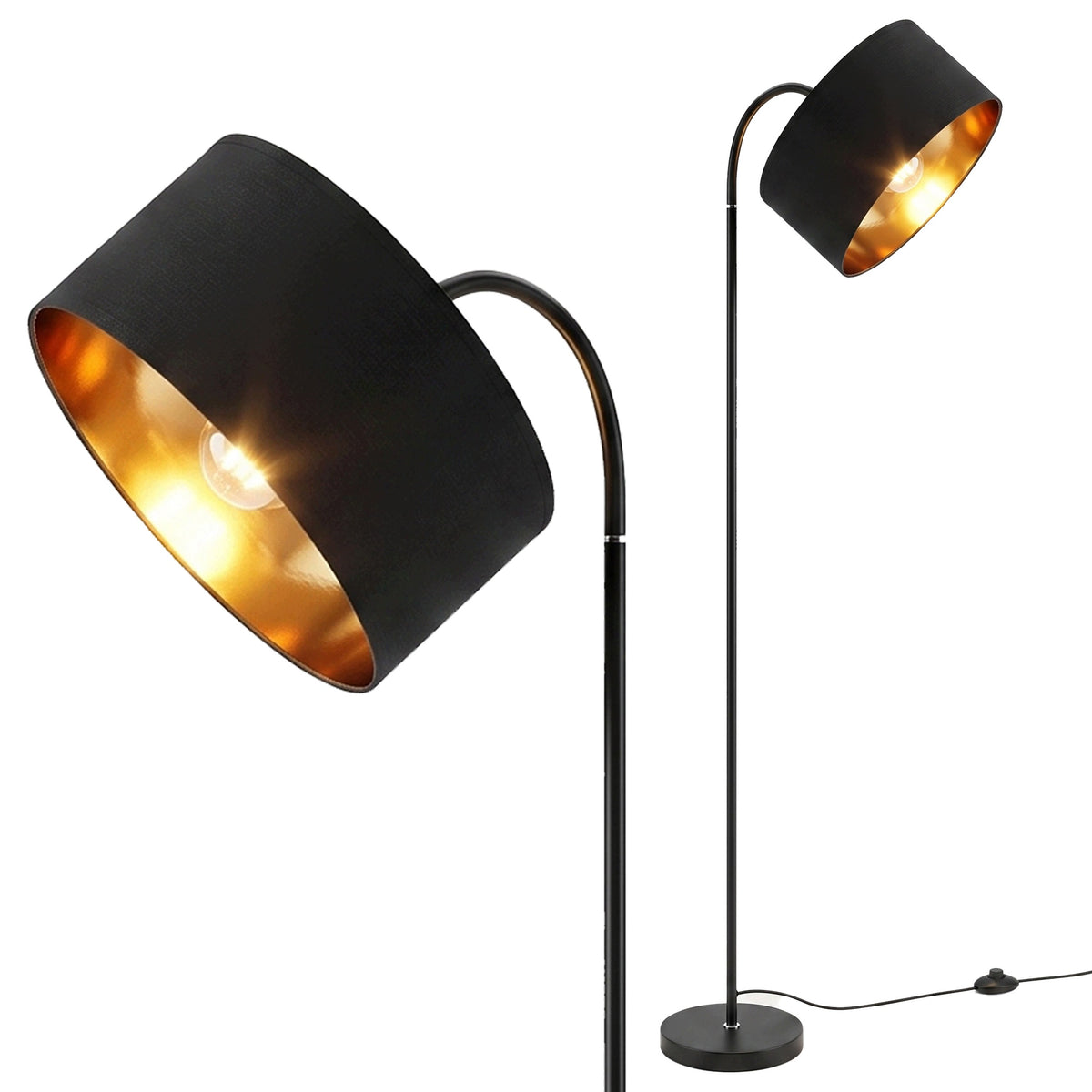 Stojací lampa E27, nastavitelná