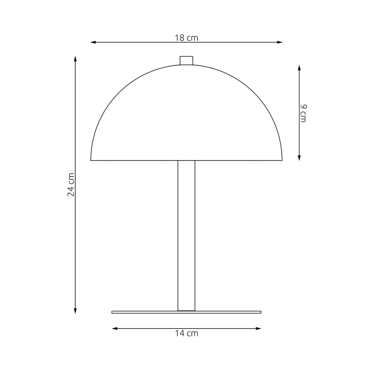 Stolní lampa MOGU LN2 – oranžová