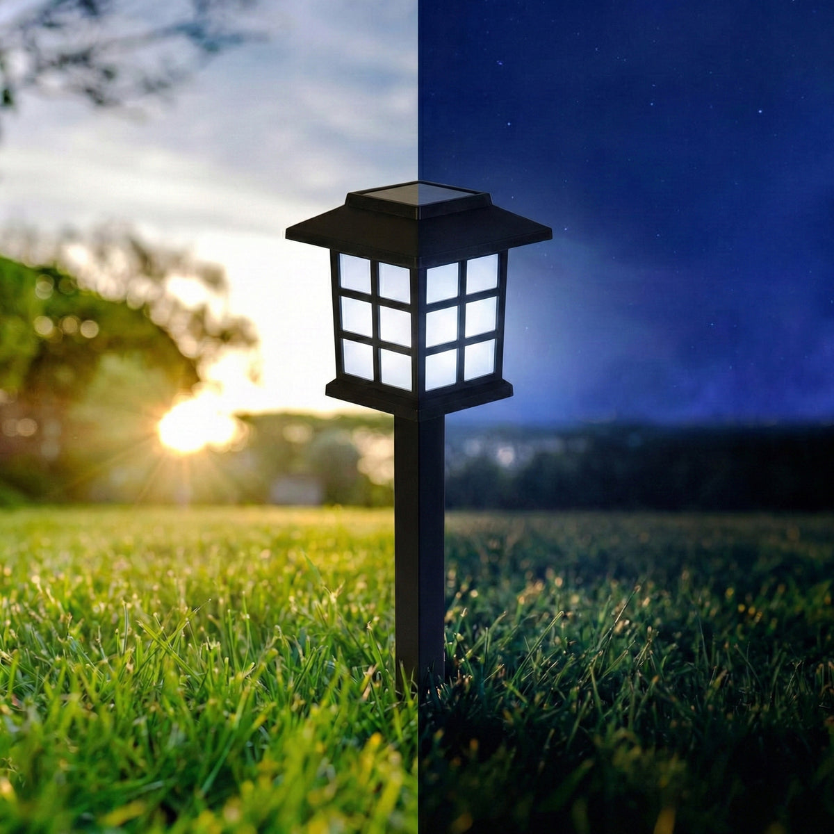 LED solární zápichové svítidlo 38 cm, IP44