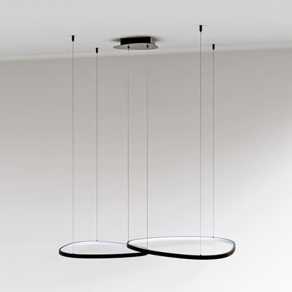 Bílé LED závěsné svítidlo 80 W – teplá bílá