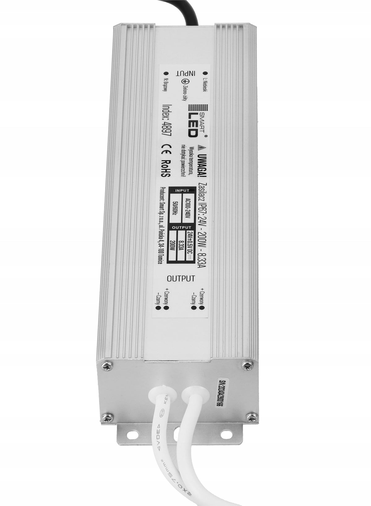 LED napájecí zdroj 24 V, 200 W, IP67