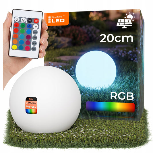 LED solární zápichové svítidlo 20 cm, IP65