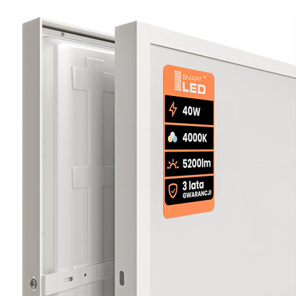 Přisazený LED panel 40 W, 5200 lm, 60 × 60 cm