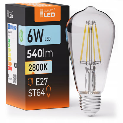 LED žárovka E27 6 W, 540 lm, 2800 K – teplá bílá