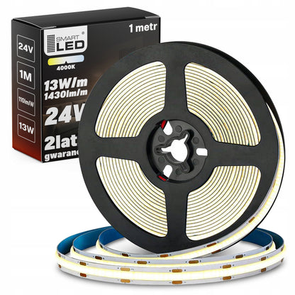 Bílý LED pásek 24 V, 13 W, 1430 lm, 1 m – neutrální bílá