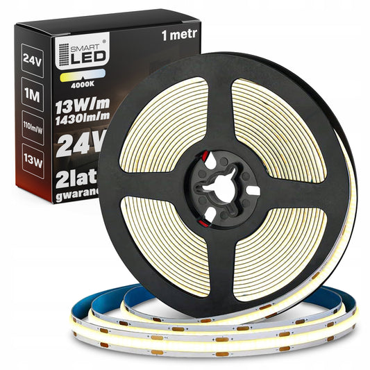 Bílý LED pásek 24 V, 13 W, 1430 lm, 1 m – neutrální bílá