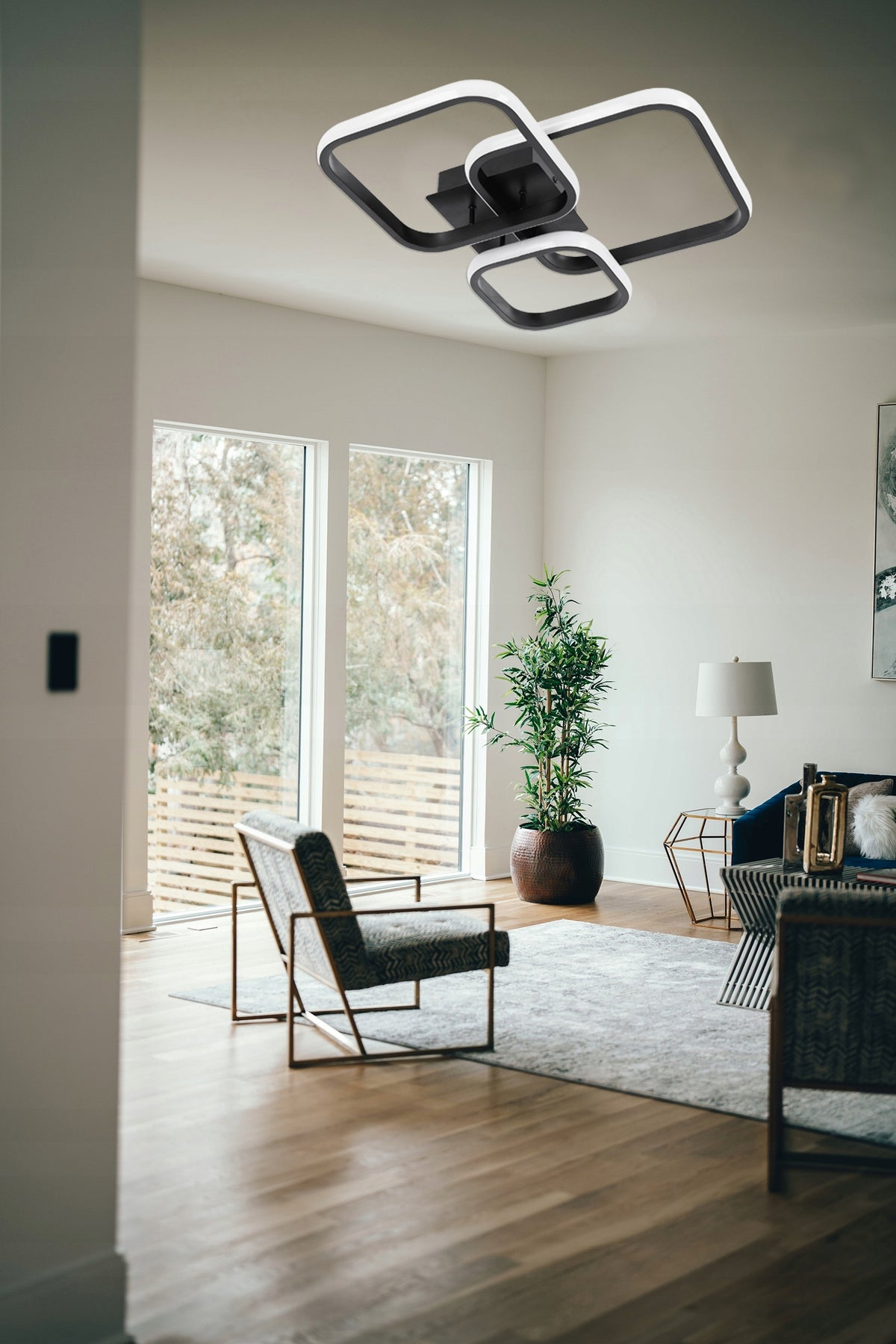 LED stropní svítidlo, 3 režimy barvy světla
