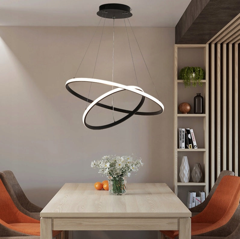 Černé LED závěsné svítidlo 49 W – neutrální bílá