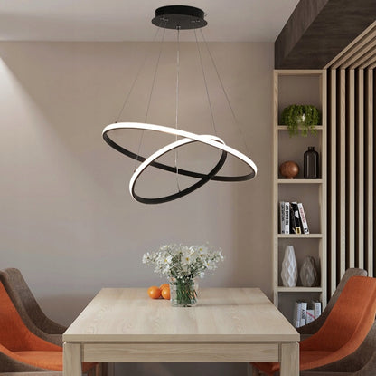 Černé LED závěsné svítidlo 49 W – neutrální bílá