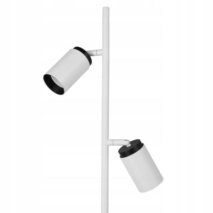 Bílá stojací lampa GU10, nastavitelná