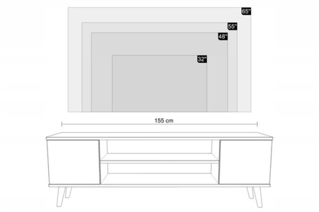 TV stolek FOCUS 135 cm – dub artisan