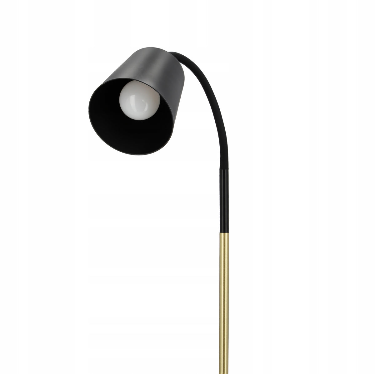 Černá stojací lampa E27, nastavitelná