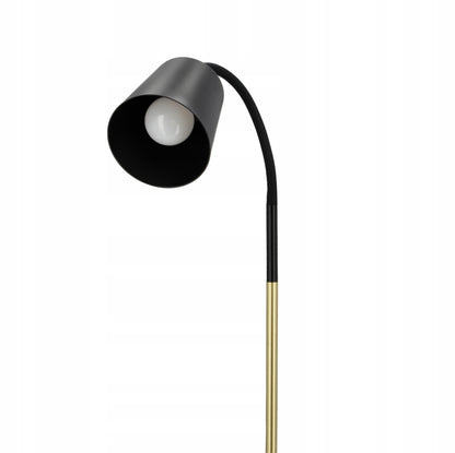 Černá stojací lampa E27, nastavitelná