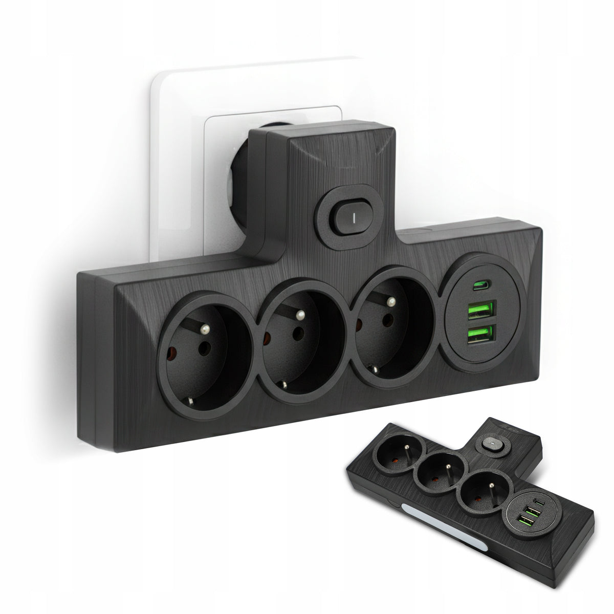 Prodlužovací kabel 230 V, USB