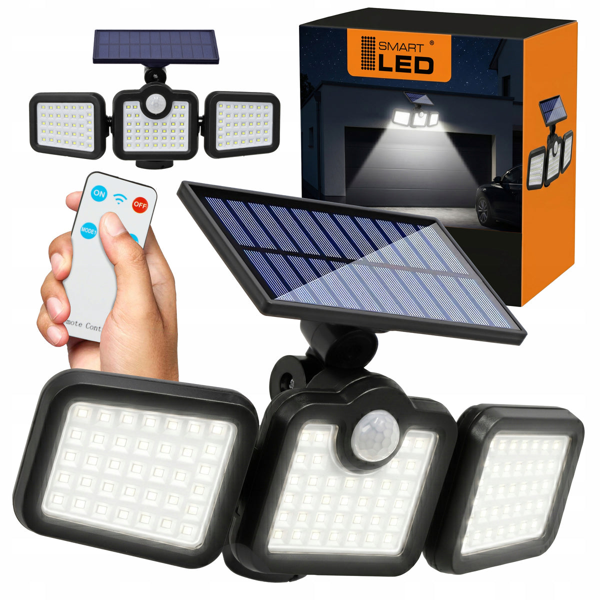 Solární LED reflektor