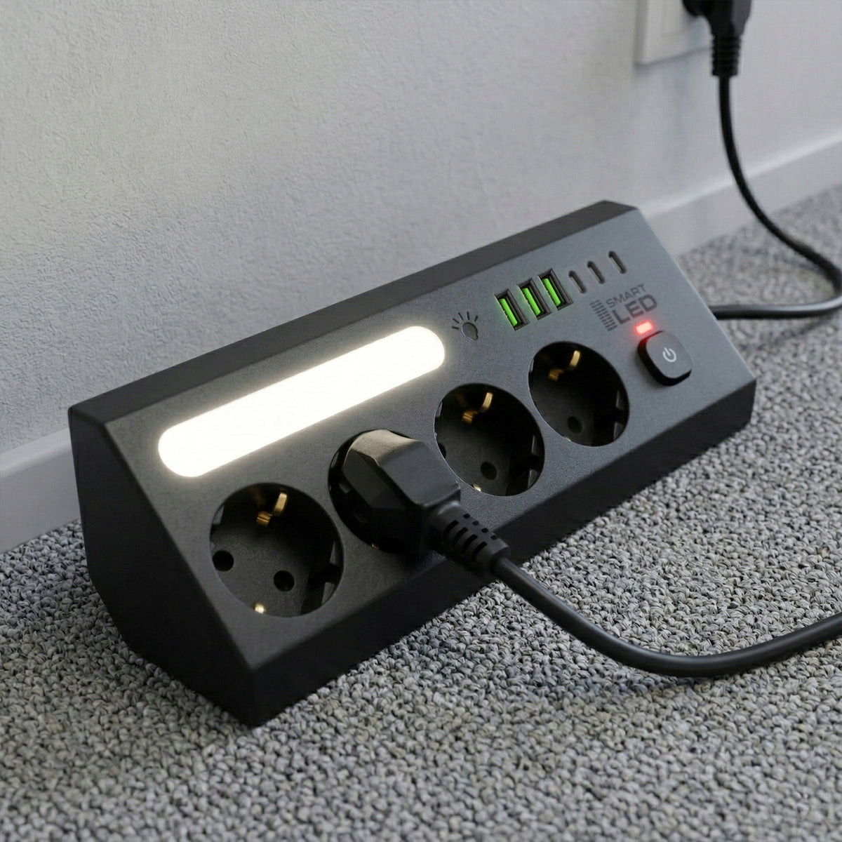 Prodlužovací kabel 230 V, 3 m, USB