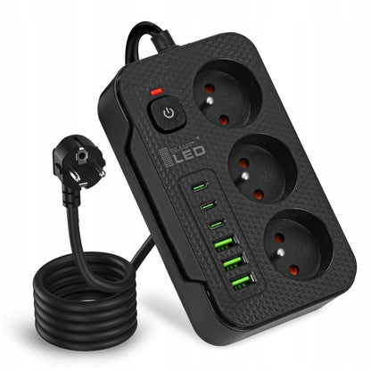 Prodlužovací kabel 230 V, 3 m, USB