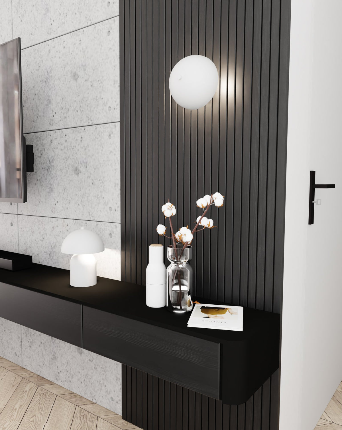 Stolní lampa MUSH LN2 – bílá