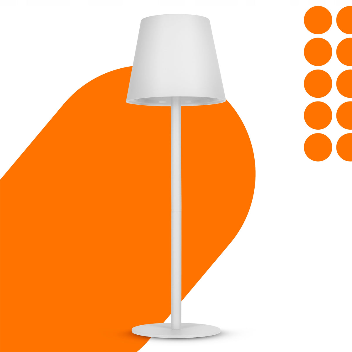 LED stolní lampa, s dotykovým ovládáním, 3 režimy barvy světla