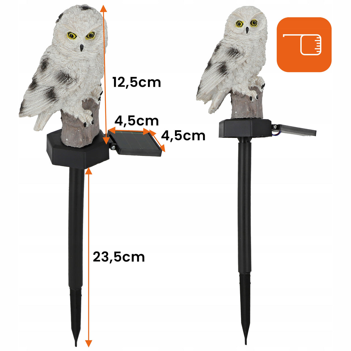 LED solární zápichové svítidlo 40 cm