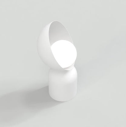 Stolní lampa BOTO LN1 – bílá, bílé sklo