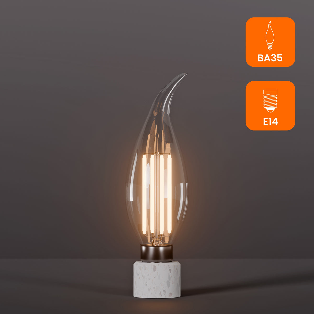 LED žárovka E14 7 W, 1000 lm, 2800 K – teplá bílá