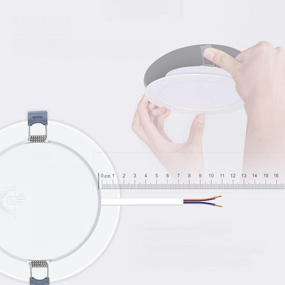 Bílý zápustný LED panel 6 W
