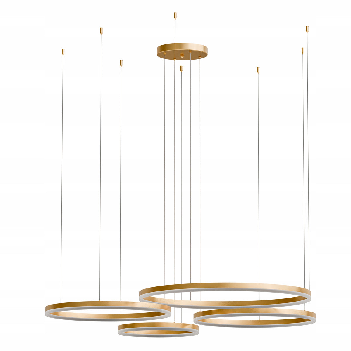 Zlaté LED závěsné svítidlo 272 W