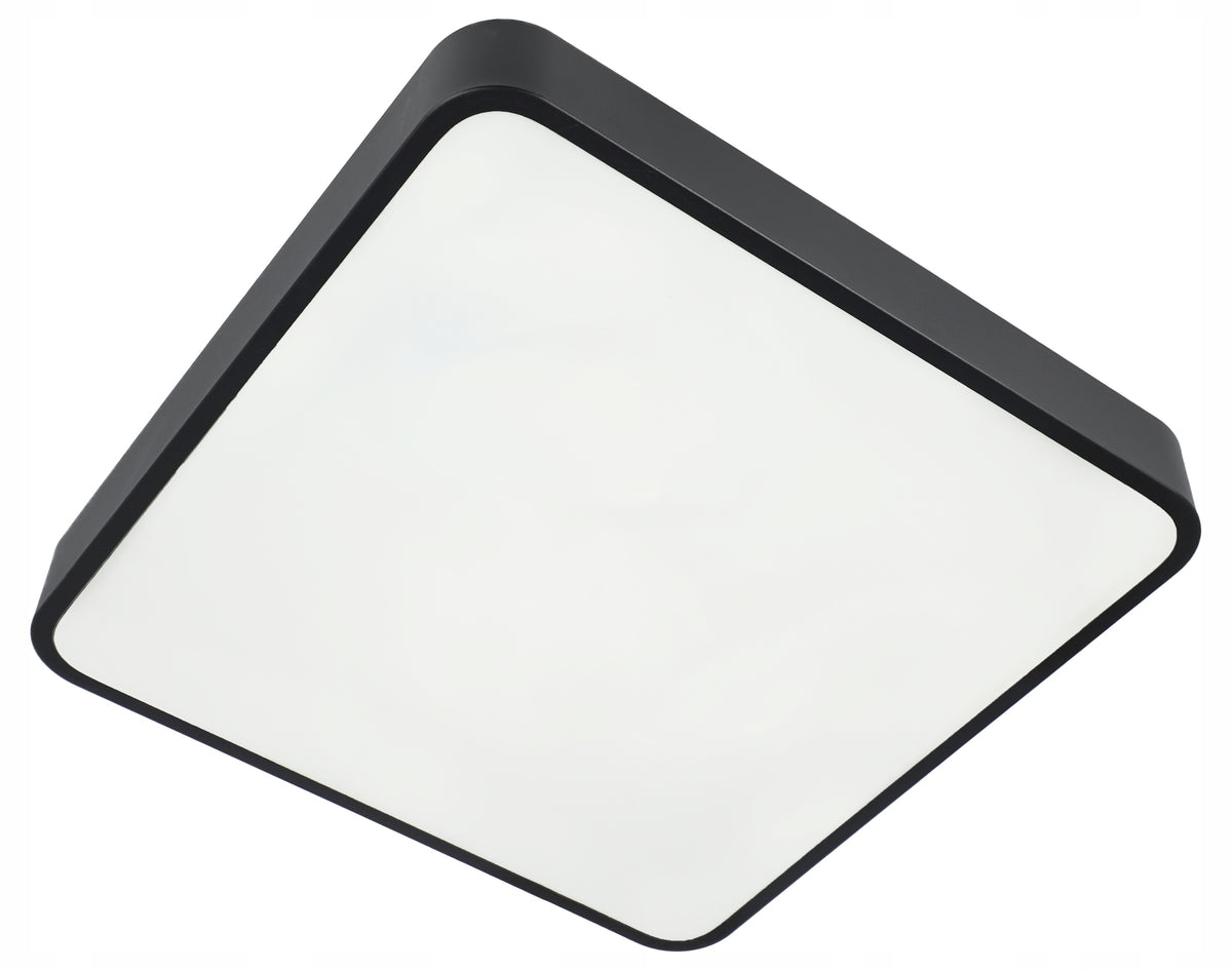Černé stropní LED svítidlo 40 W, 40 cm
