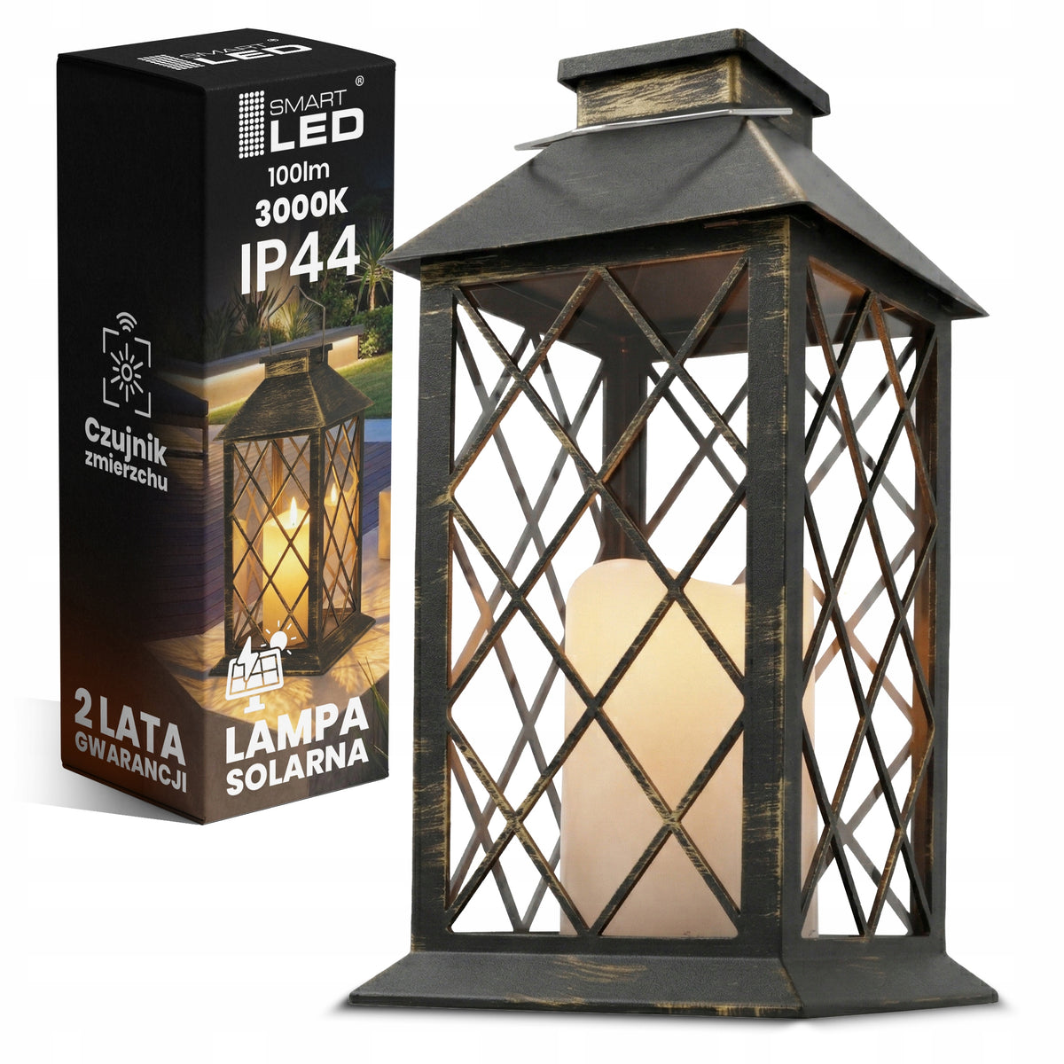 LED solární zápichové svítidlo, IP44