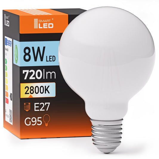 Bílá LED žárovka E27 8 W, 720 lm, 2700 K – teplá bílá