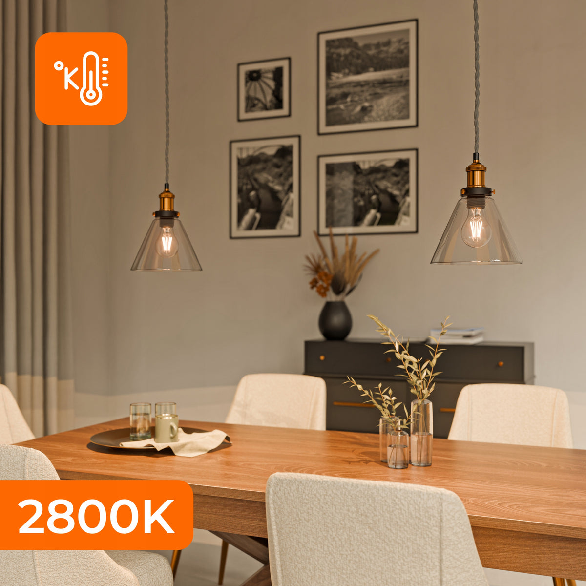 LED žárovka E27 230 V, 4 W, 470 lm, 2800 K – teplá bílá