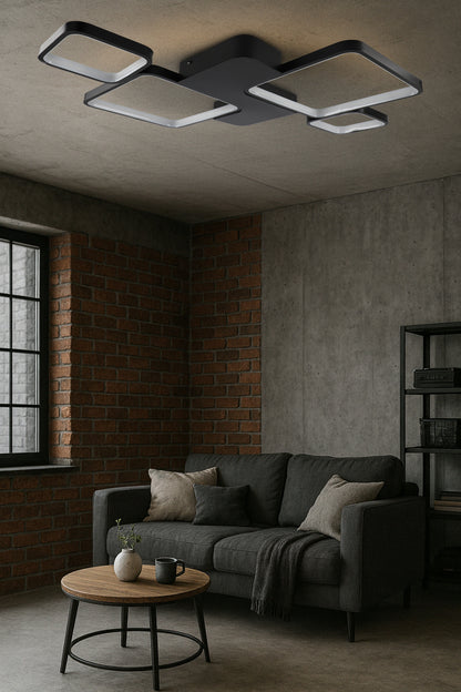 LED stropní svítidlo 66 W, 5940 lm, 3 režimy barvy světla, IP20