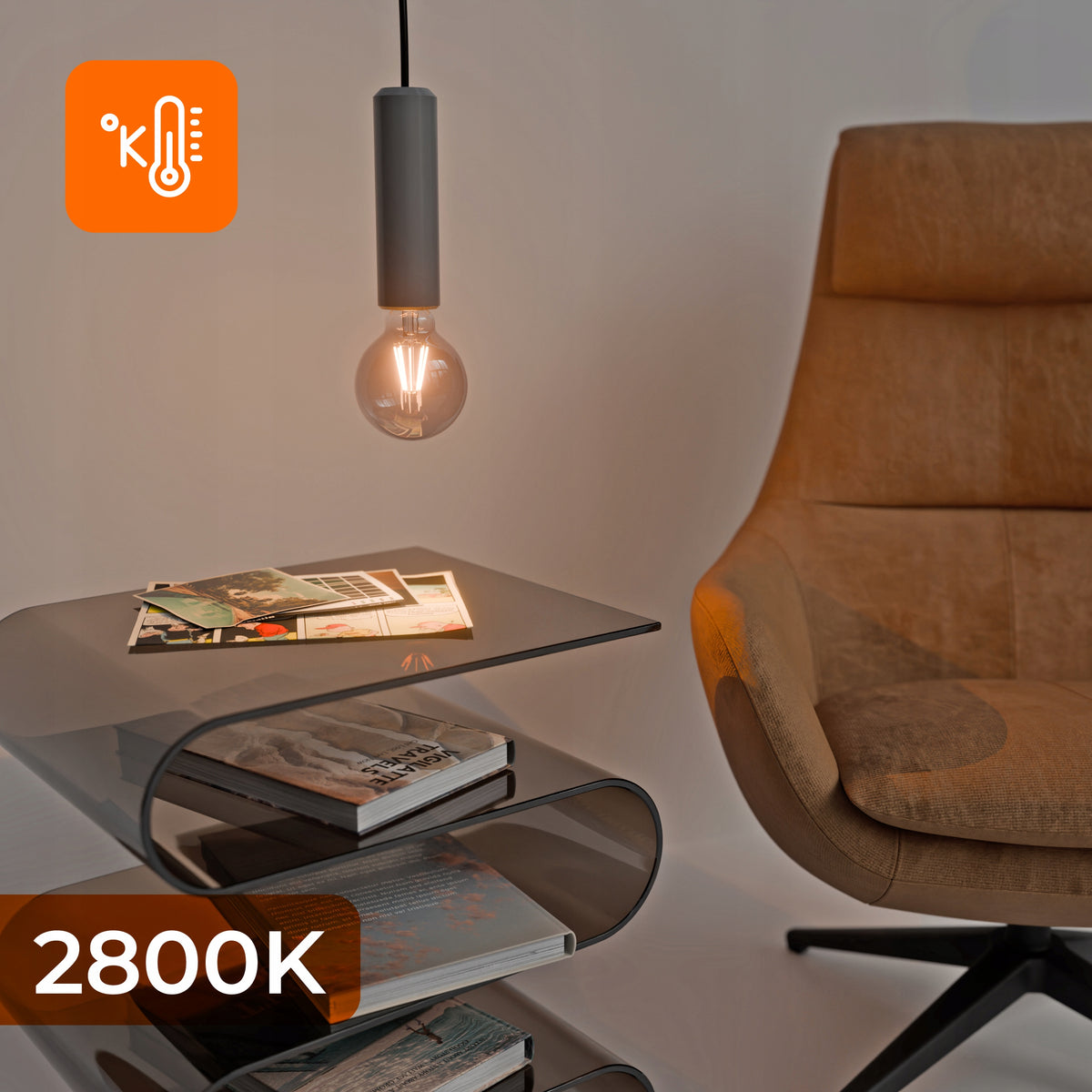 LED žárovka E27 4 W, 2800 K
