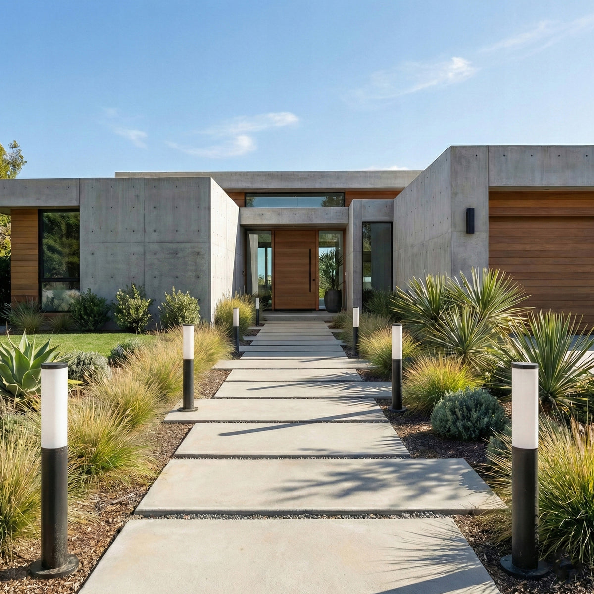 Černý venkovní osvětlovací sloupek E27 230 V, 65 cm, IP54