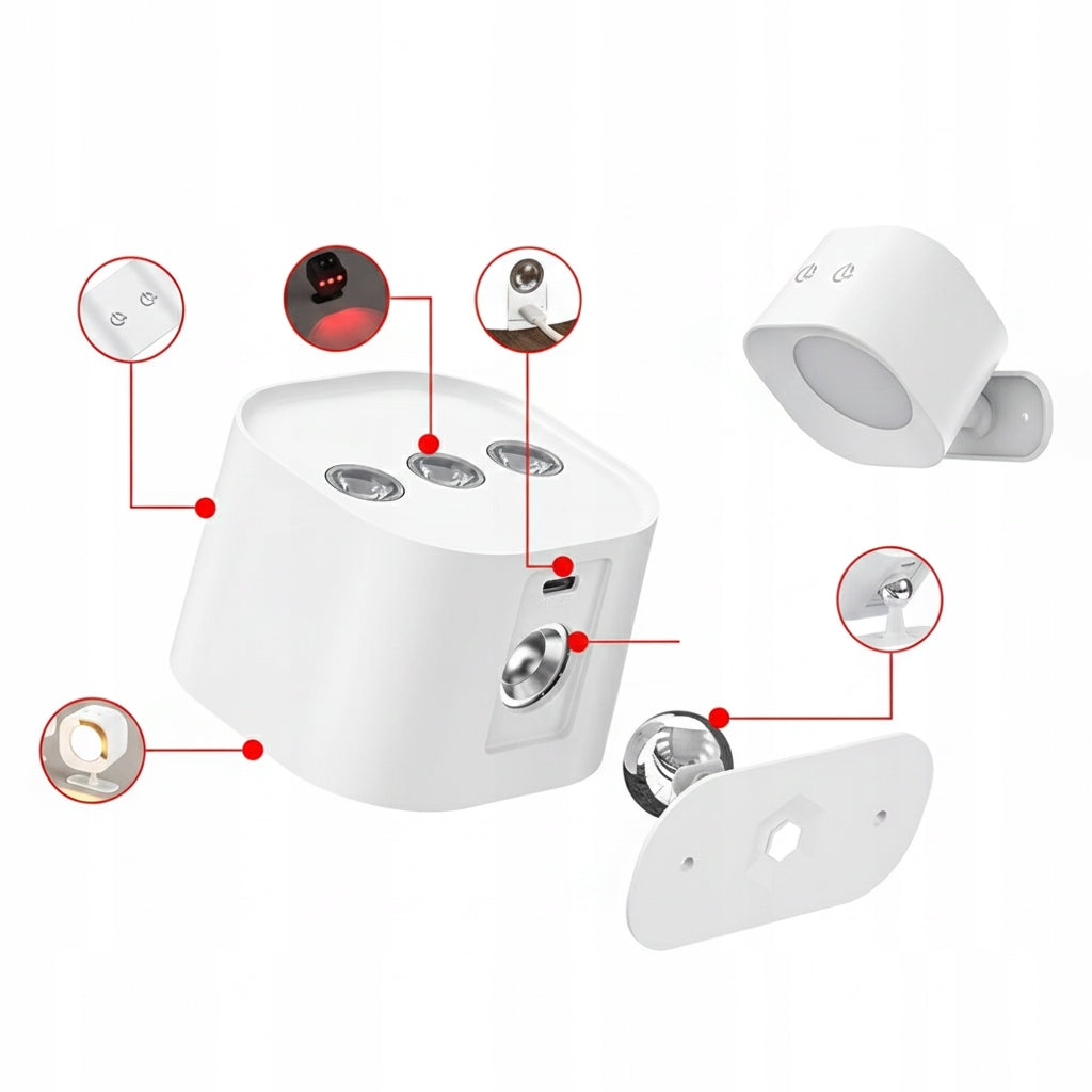 LED nástěnné svítidlo, stmívatelné, CCT