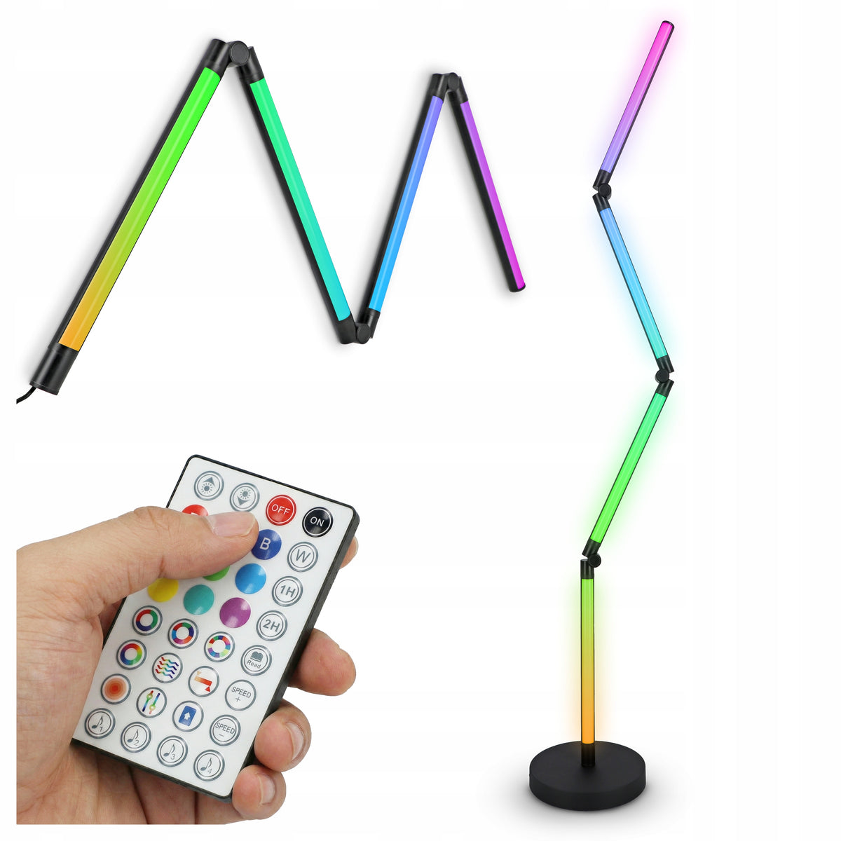 LED stojací lampa 10 W, nastavitelná