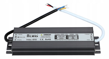 LED napájecí zdroj 12 V, 120 W, IP67