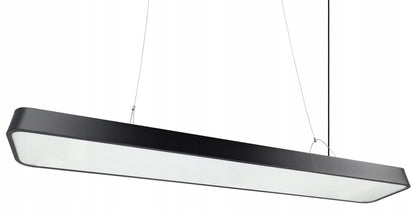 Černé kancelářské závěsné LED svítidlo 50 W, 120 cm