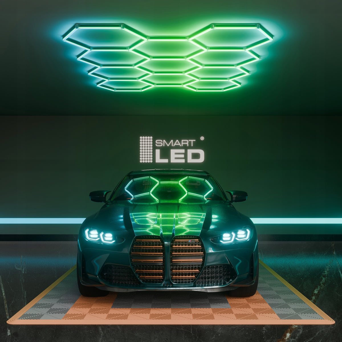 LED HEXAGON osvětlení do garáže 276 W