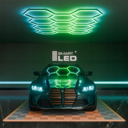 LED HEXAGON osvětlení do garáže 276 W