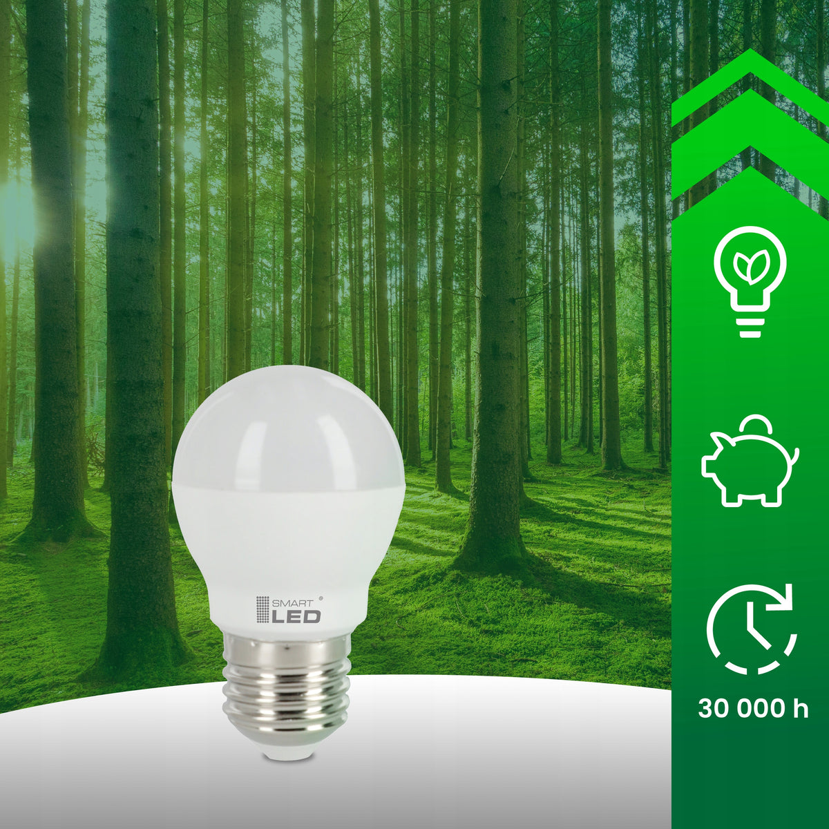 LED žárovka E27 8 W, 806 lm, 4000 K – neutrální bílá