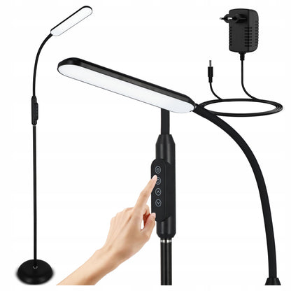 LED stojací lampa 12 W, s dotykovým ovládáním