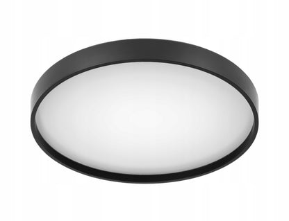 Černé kulaté stropní LED svítidlo 24 W, 33 cm